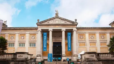 front of Ashmolean building
