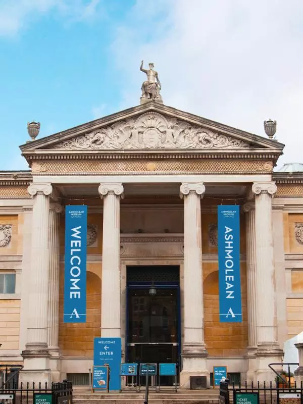 front of Ashmolean building
