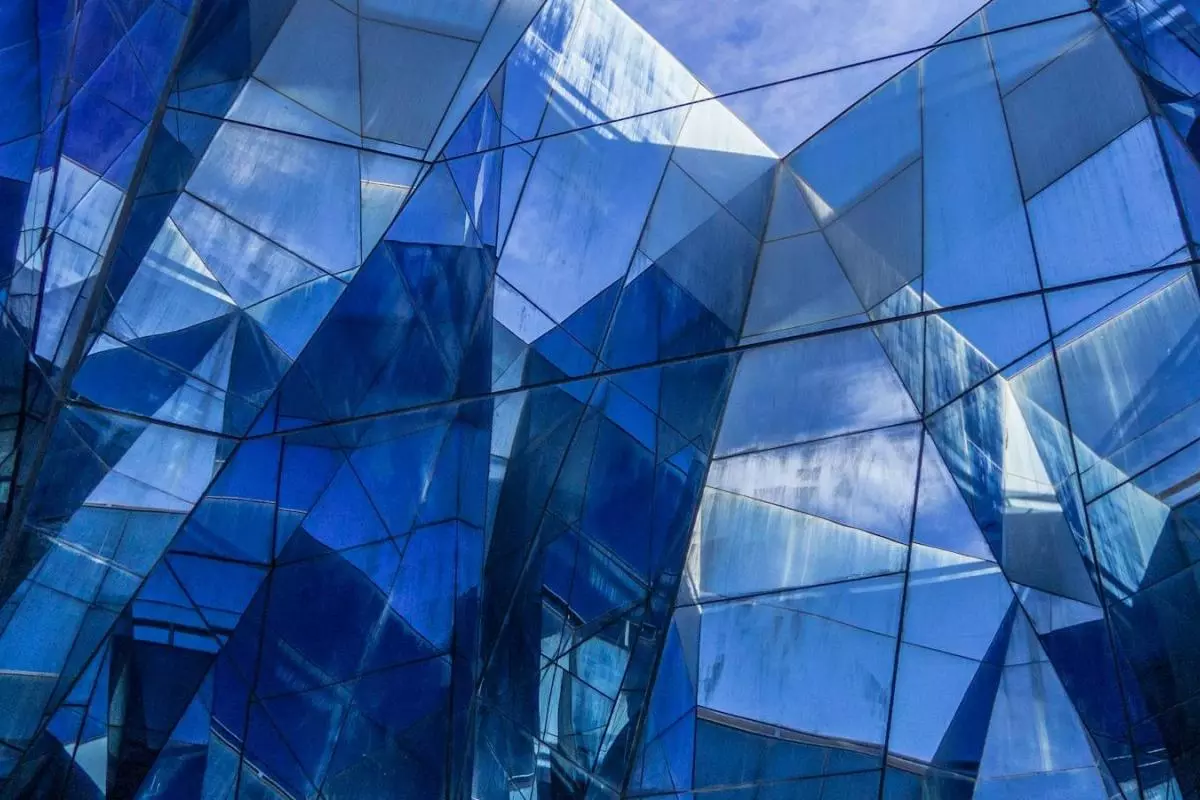 Glass building