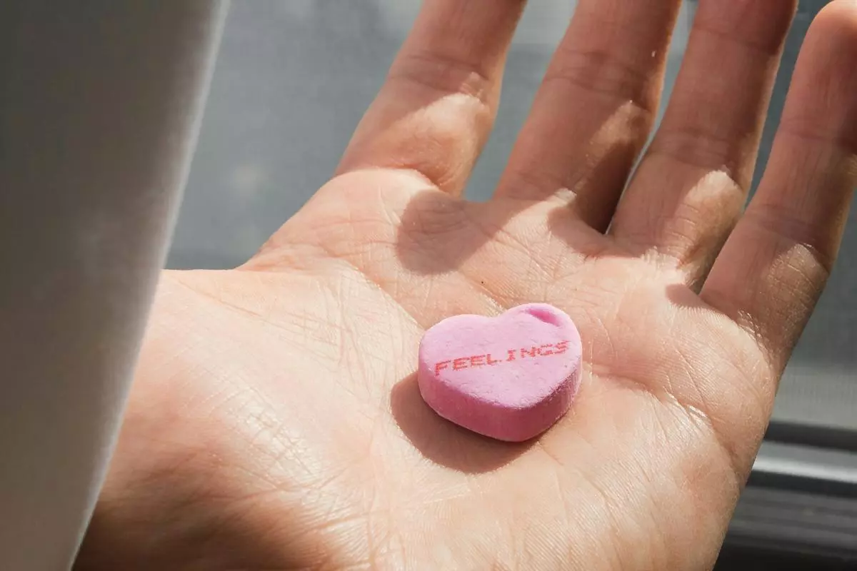 heart sweet held in open palm